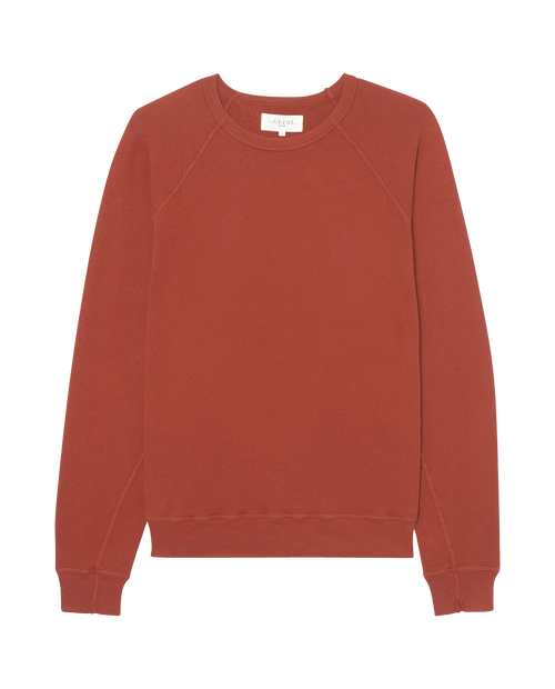 The Men's College Sweatshirt. Solid -- Brick