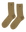 A pair of THE GREAT. Monogrammed Trouser Socks in golden ochre with "T.G." initials near the top.
