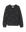 THE GREAT. PF25 EMB KNITS The Slouch Sweatshirt: An almost black sweatshirt featuring delicate white daisy embroidery on the front and sleeves.