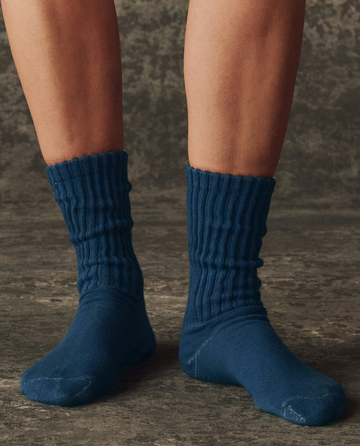 The Classic Crew Sock. -- Navy