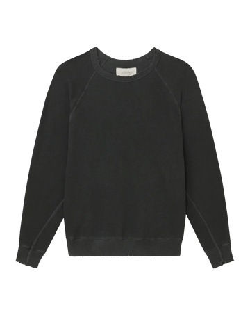 The College Sweatshirt. Washed Black THE GREAT. The Great