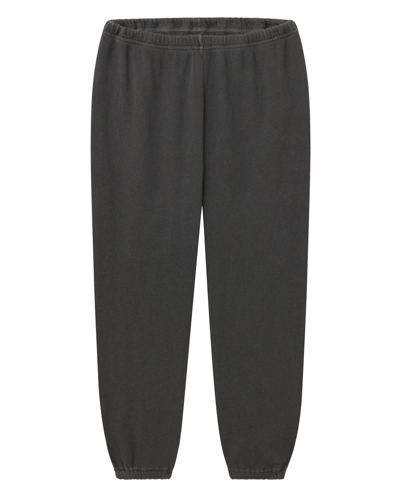 The Stadium Sweatpant. Solid -- WASHED BLACK – The Great.