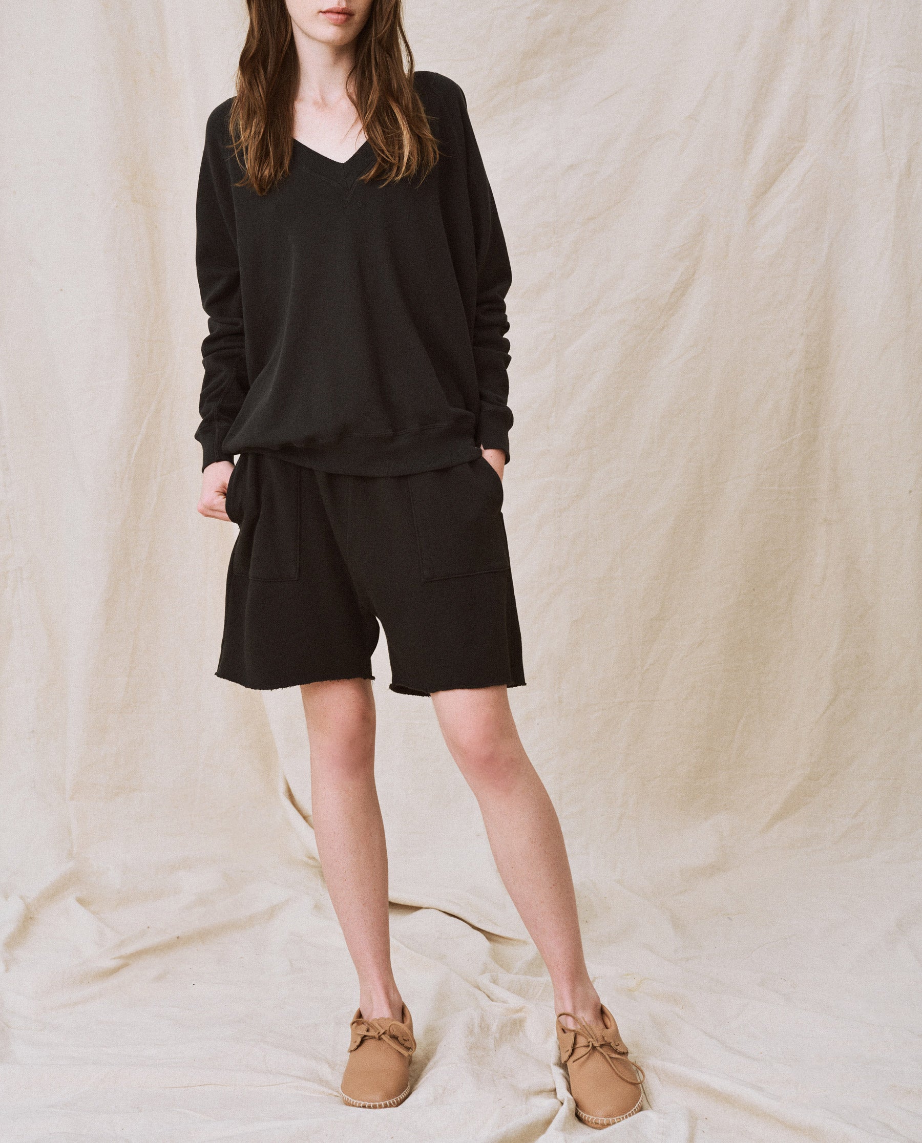 The Patch Pocket Sweat Short. -- Almost Black