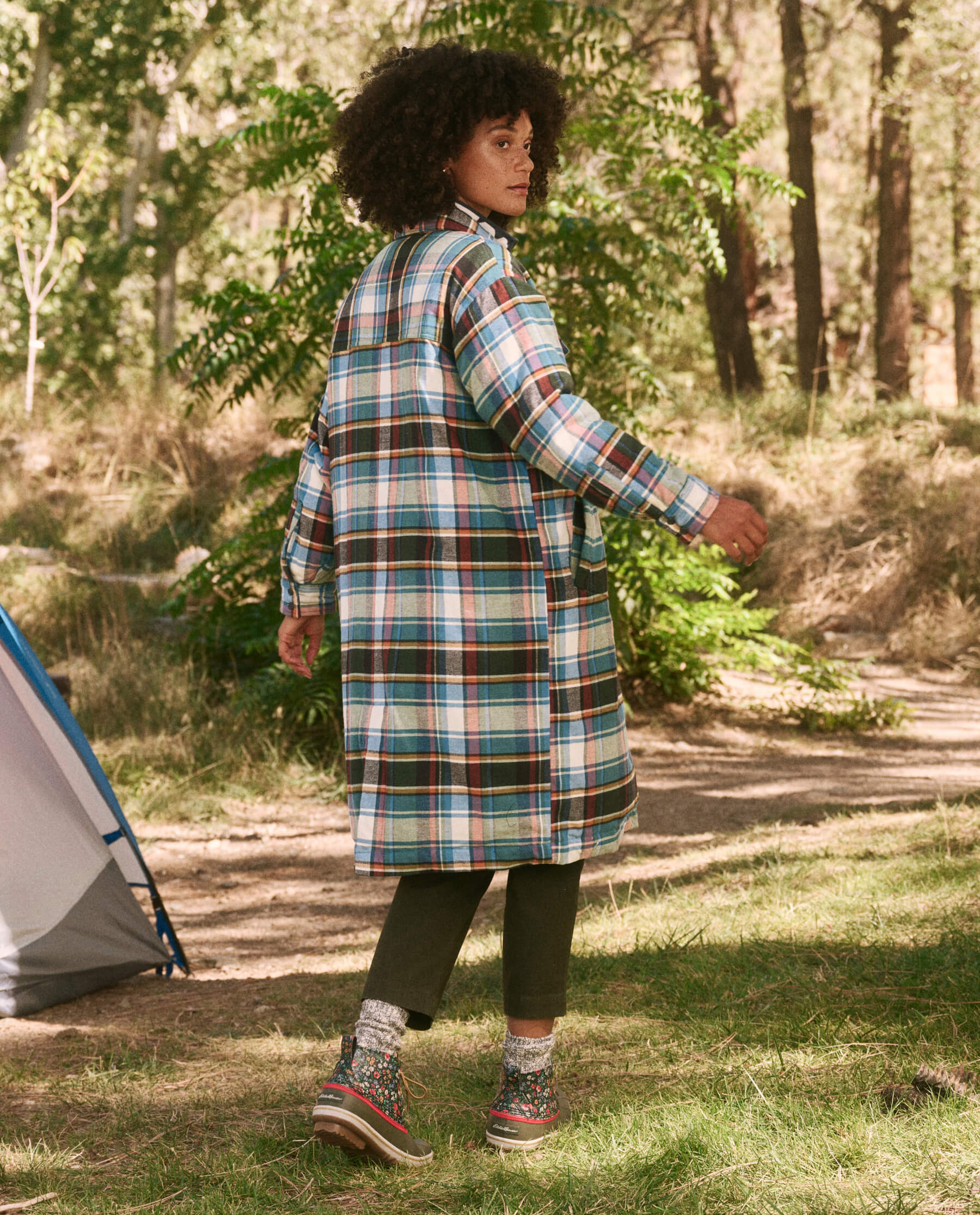 The Great + Eddie Bauer Plaid Coat. The Great.