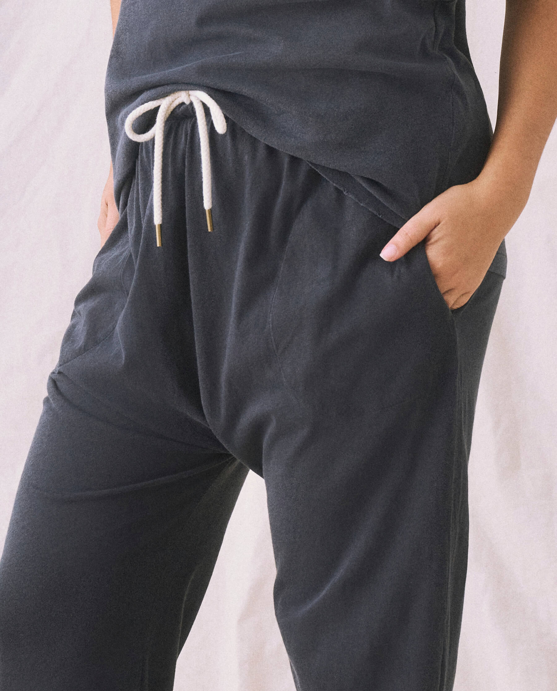 The Jersey Jogger Pant. -- Washed Navy