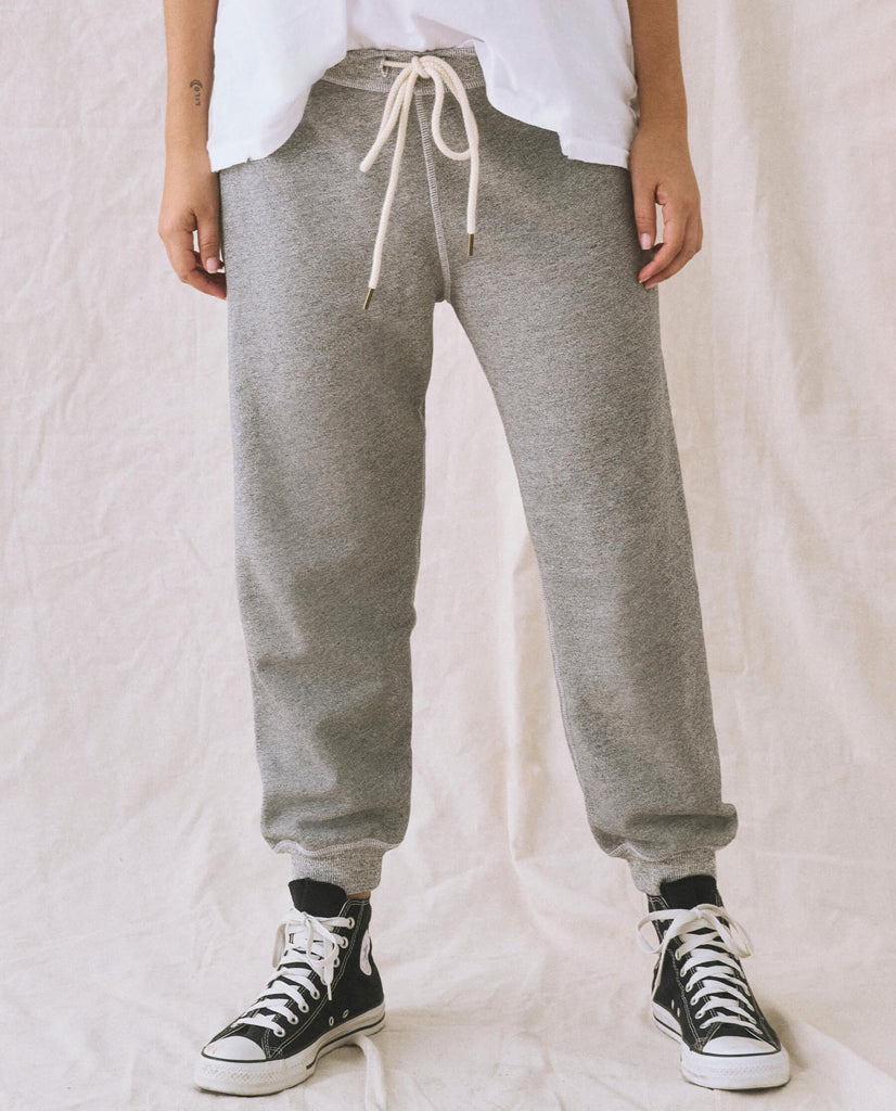The Cropped Sweatpant. - Varsity Grey - THE GREAT. – The Great.