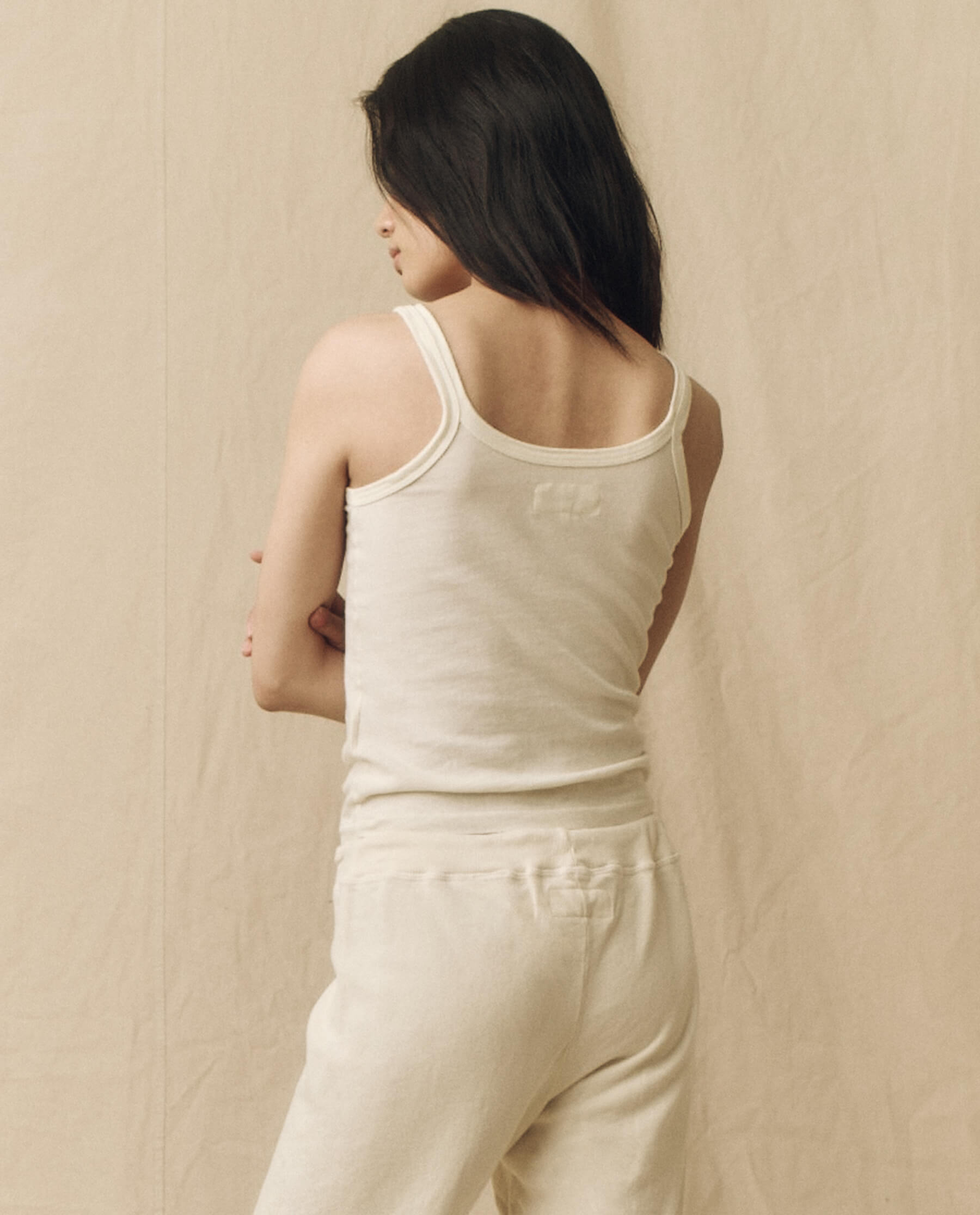 The Slim Tank. Solid -- Washed White