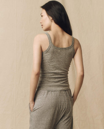 The Slim Tank. Solid -- Heather Grey TANK TOPS THE GREAT. SP23 CORE KNITS