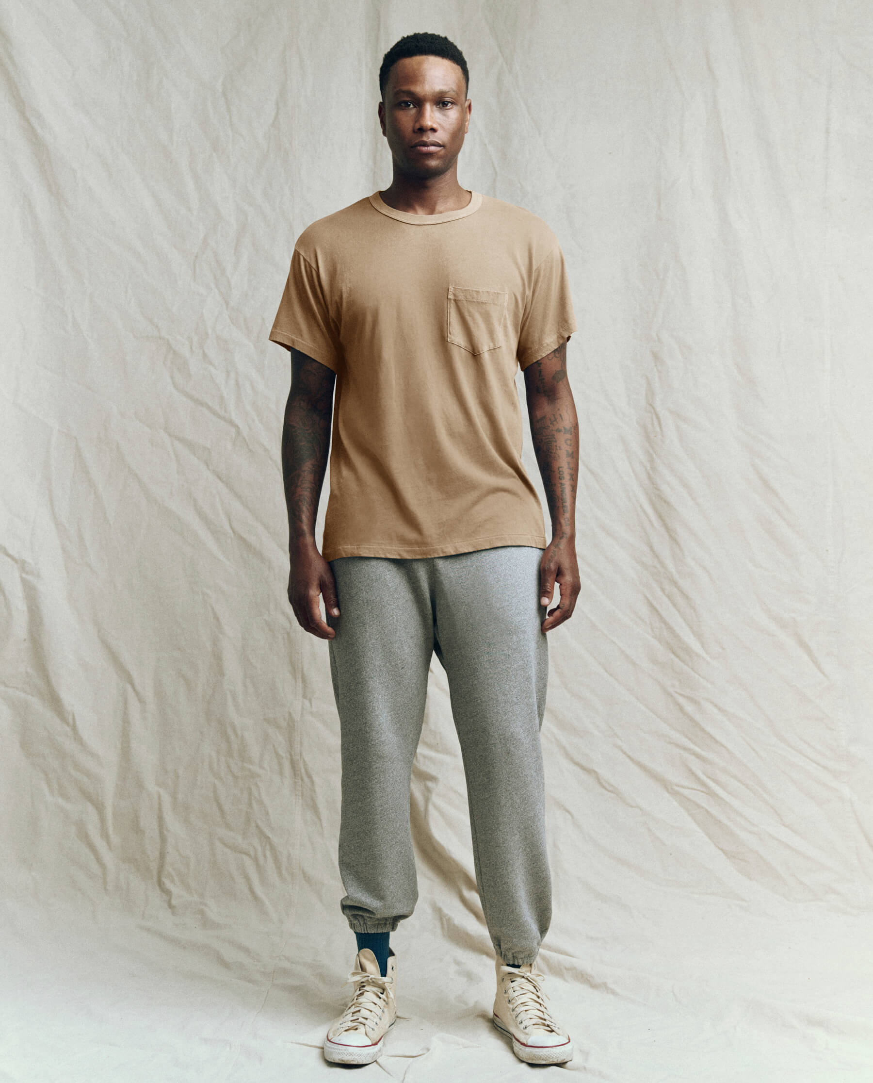 The Men's Pocket Tee. -- Fawn