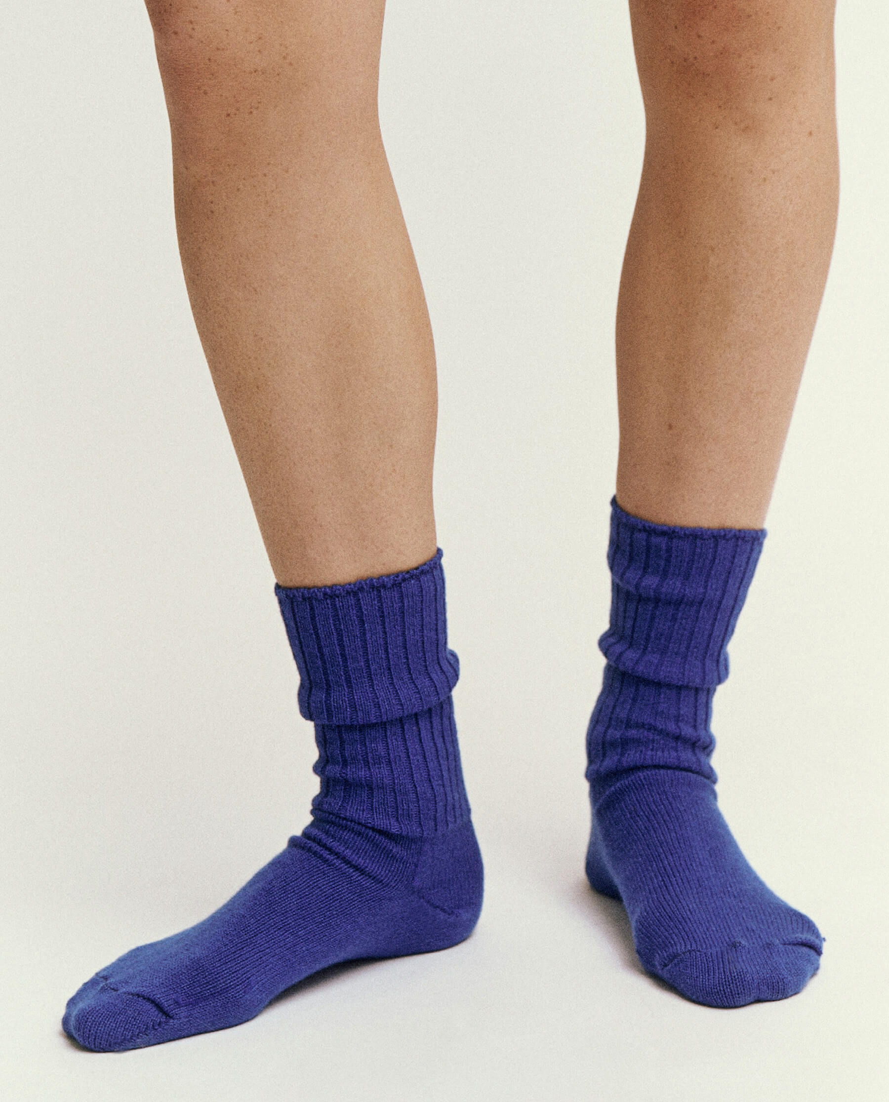The Cashmere Sock. -- Bright Blue