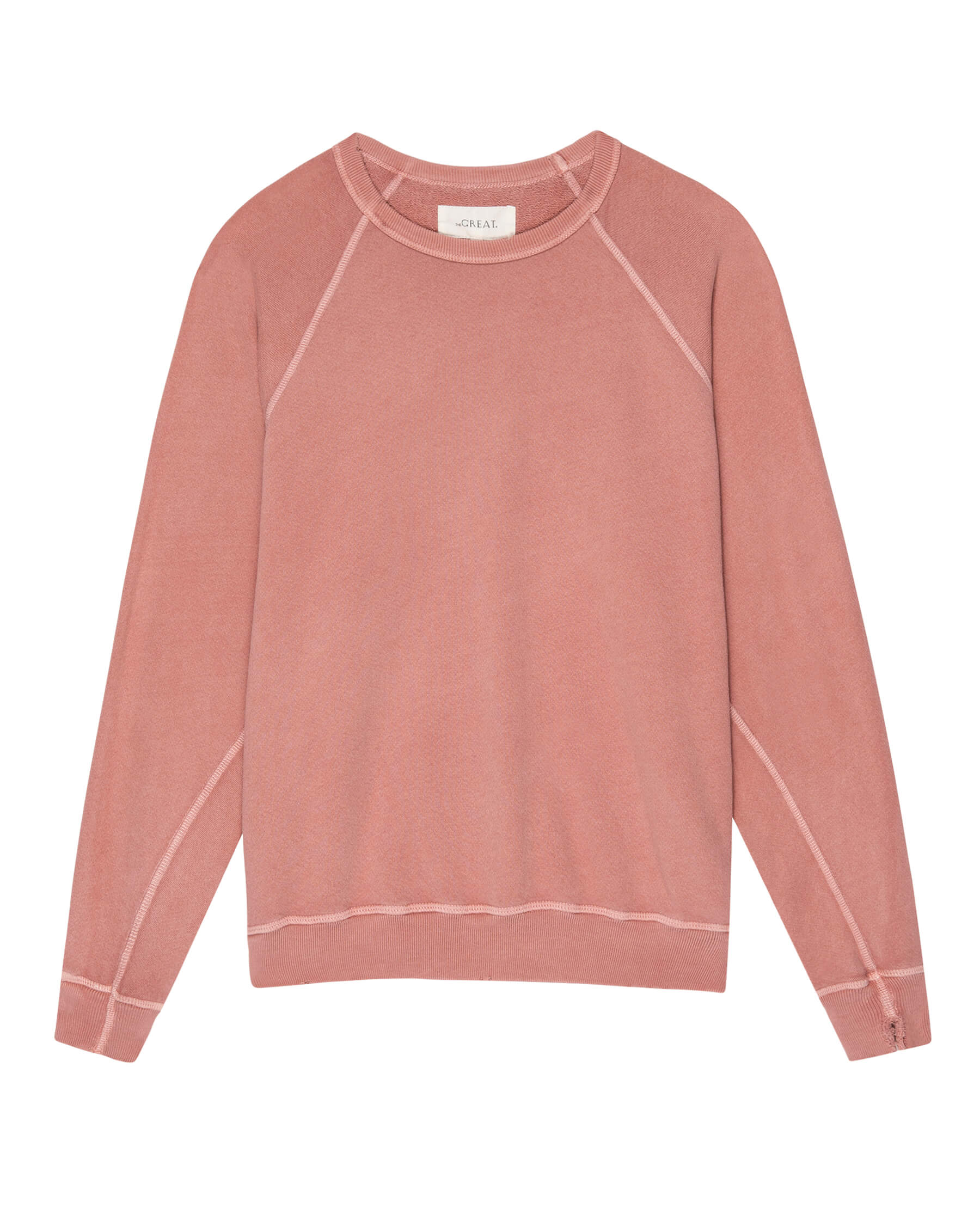 The College Sweatshirt. Solid -- Rose