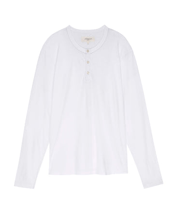 The Men's Slim Henley. -- True White TEES THE GREAT. HOL 22 MEN SALE