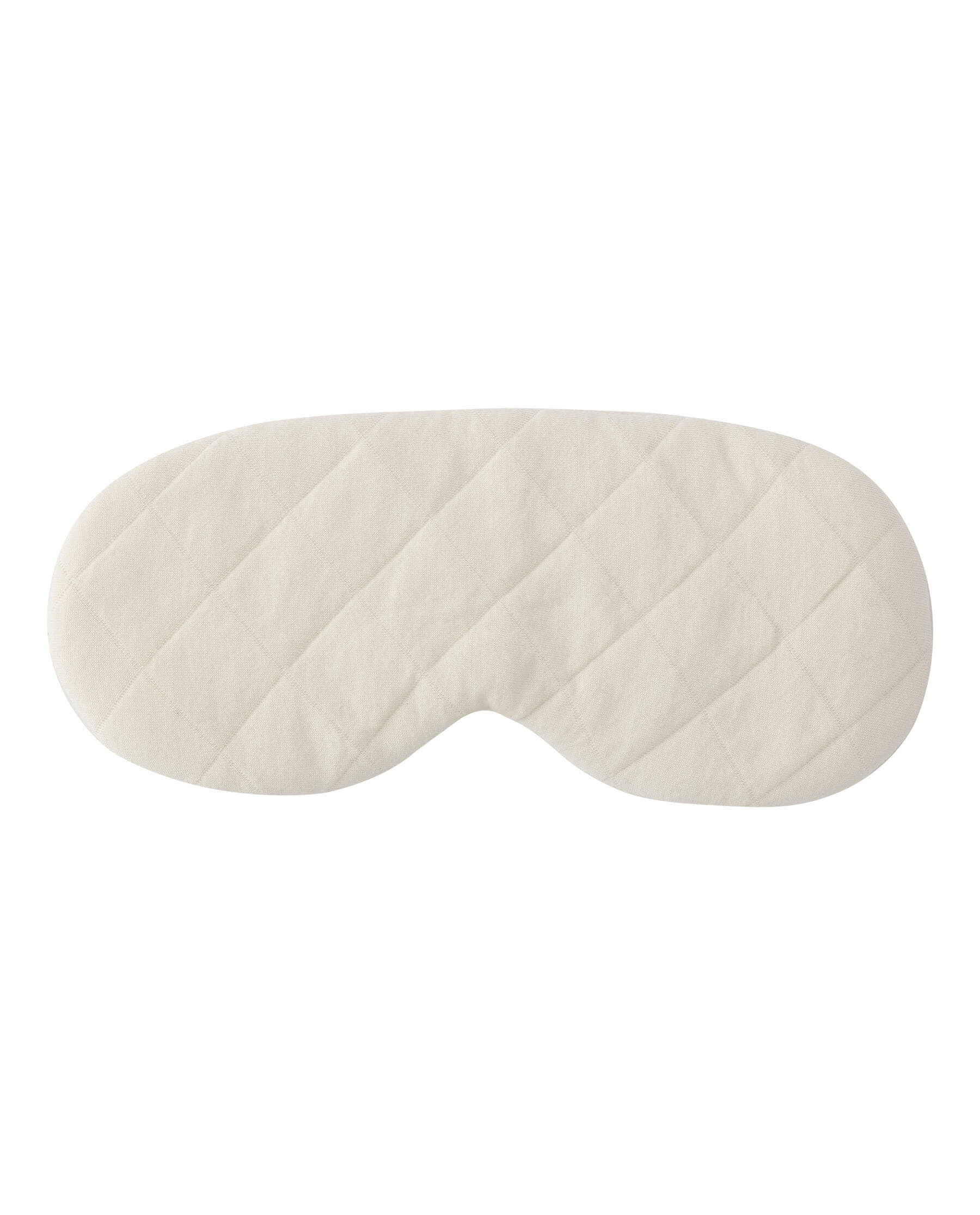 The Quilted Sleep Mask. -- Washed White