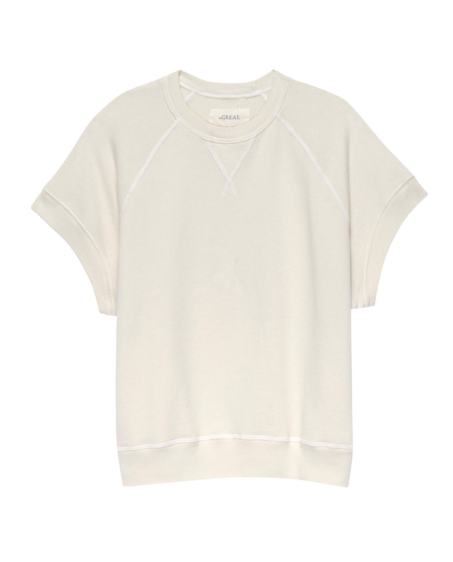 The Wedge Sweatshirt. -- Washed White
