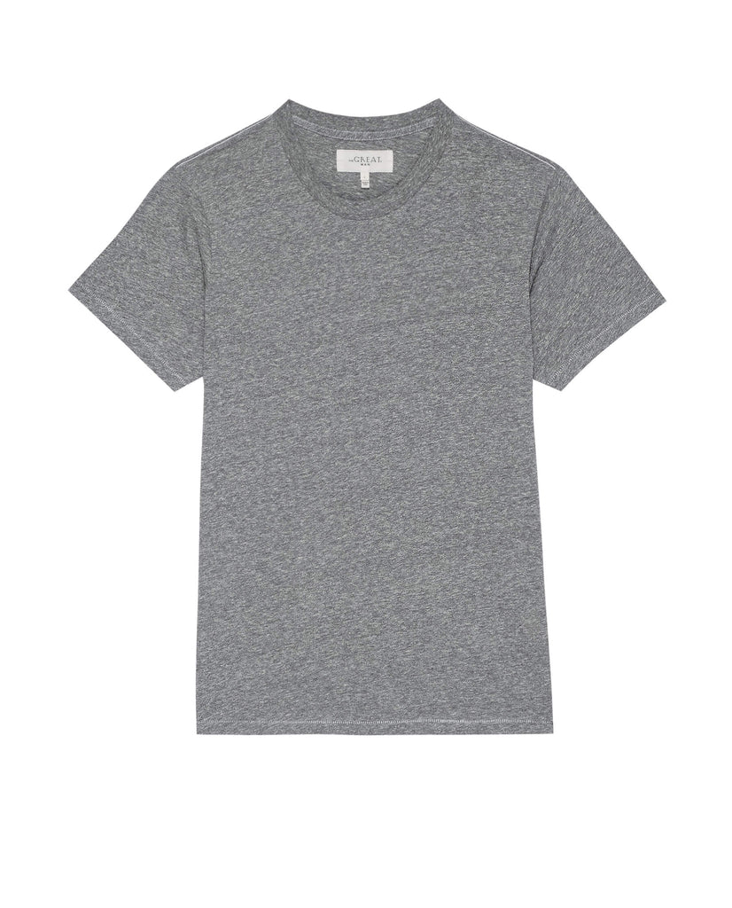 The Men's Boxy Crew. - Heather Grey - THE GREAT. – The Great.