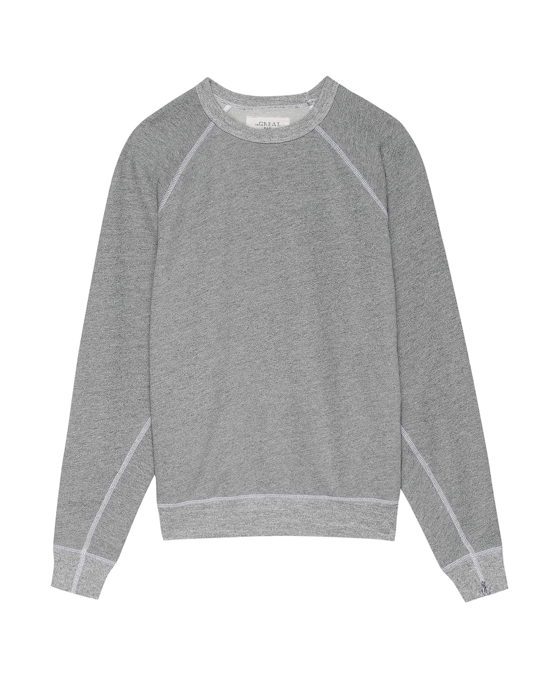 The Men's College Sweatshirt. - Varsity Grey - THE GREAT. – The Great.