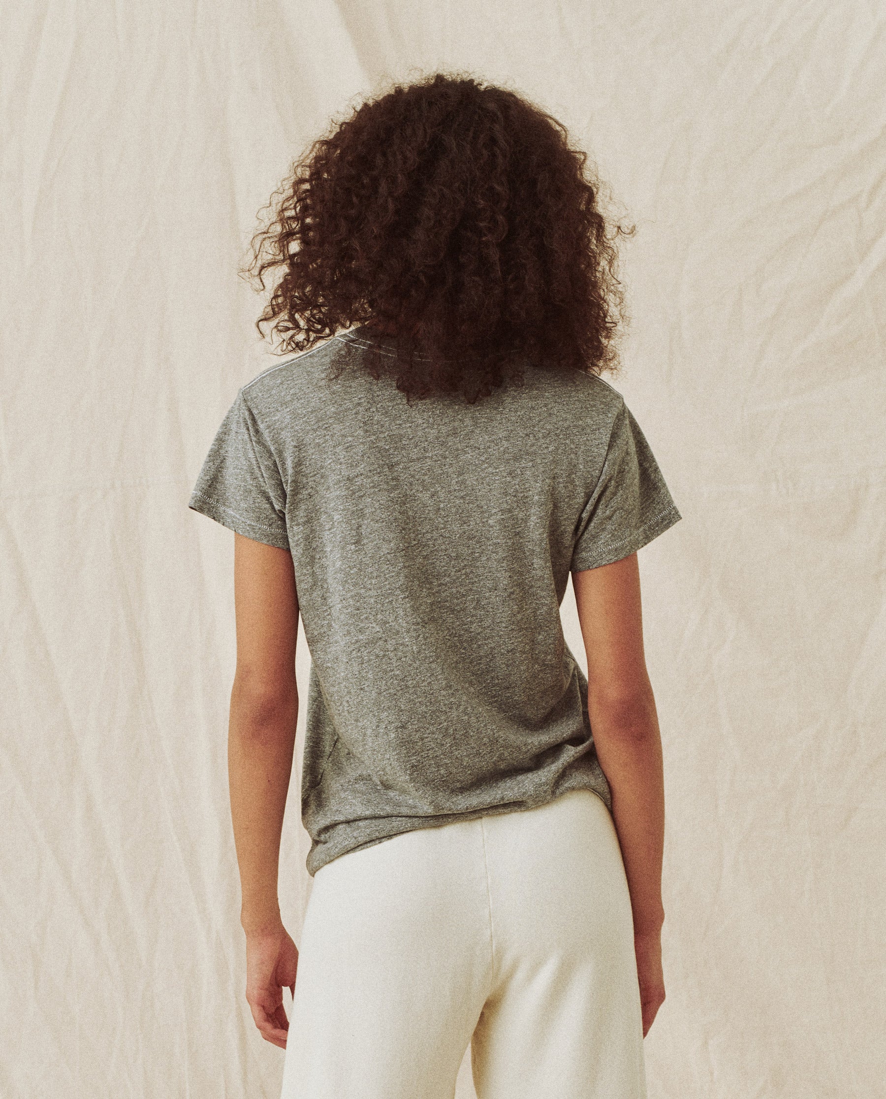 Grey Slim Tee. – The - Heather - GREAT. THE The
