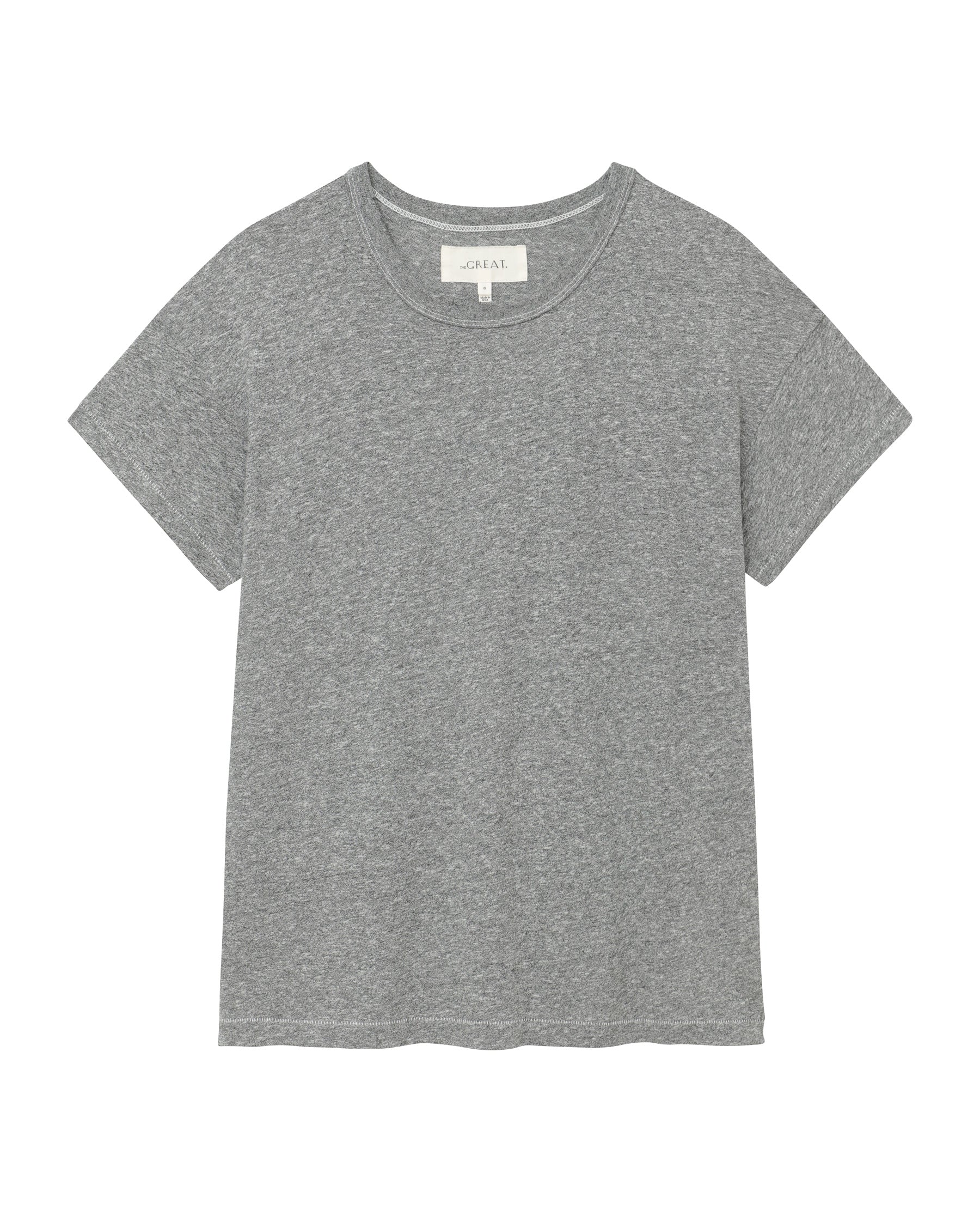 The Boxy Crew. Solid -- Heather Grey