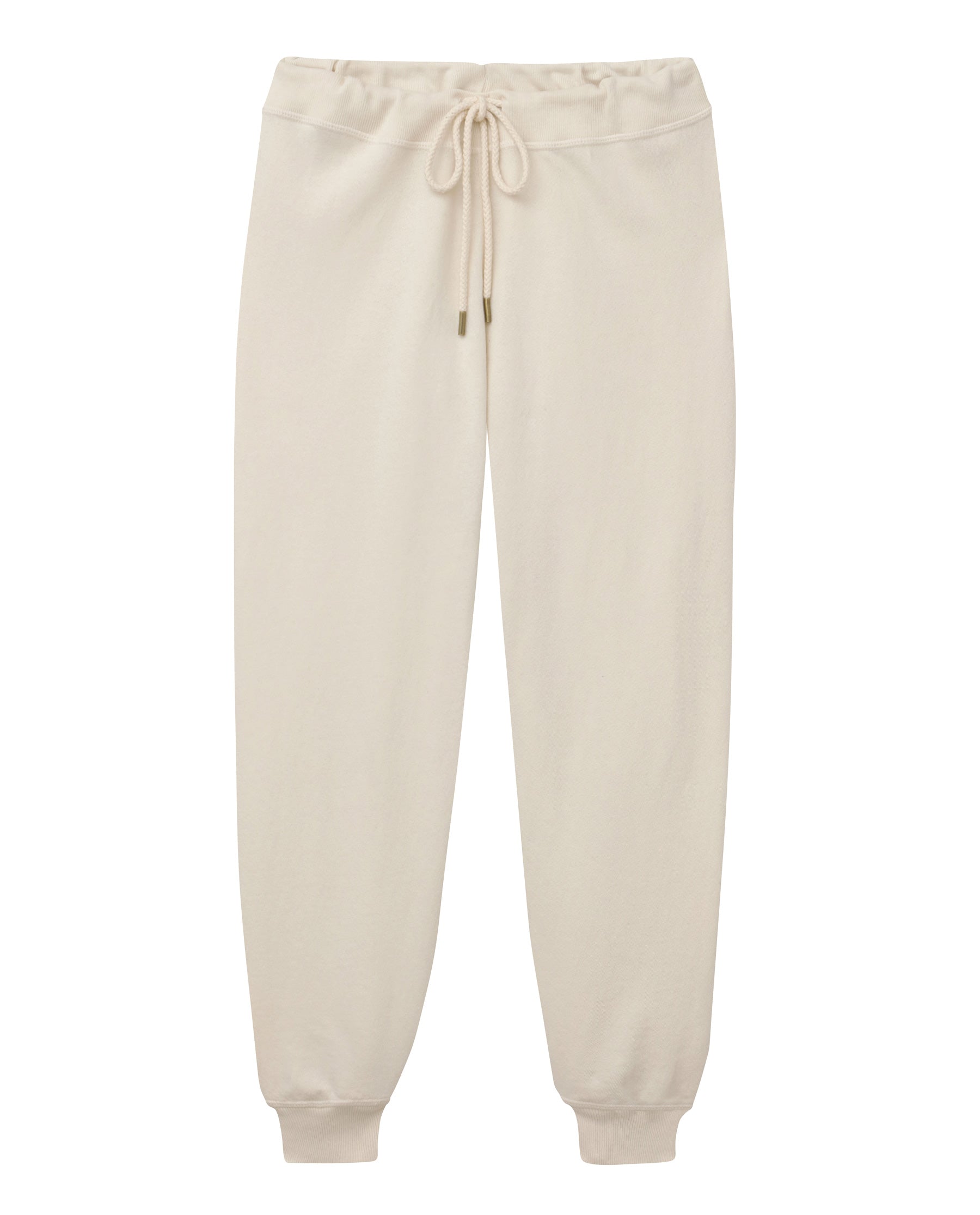The Cropped Sweatpant. Solid -- Washed White SWEATPANTS THE GREAT. CORE KNITS