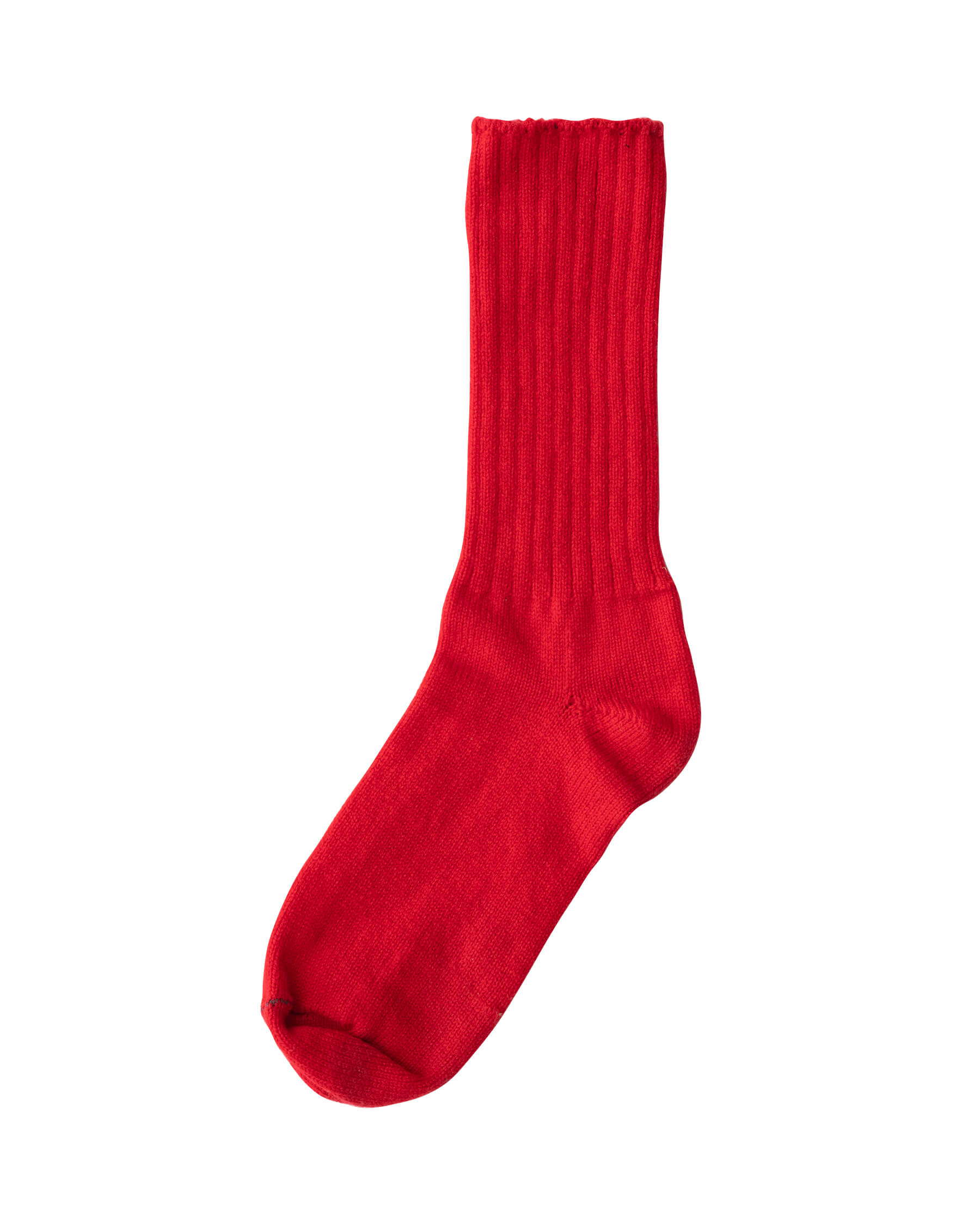 The Cashmere Sock. -- Bright Red SOCKS THE GREAT. HOL 22 D2 CASHMERE