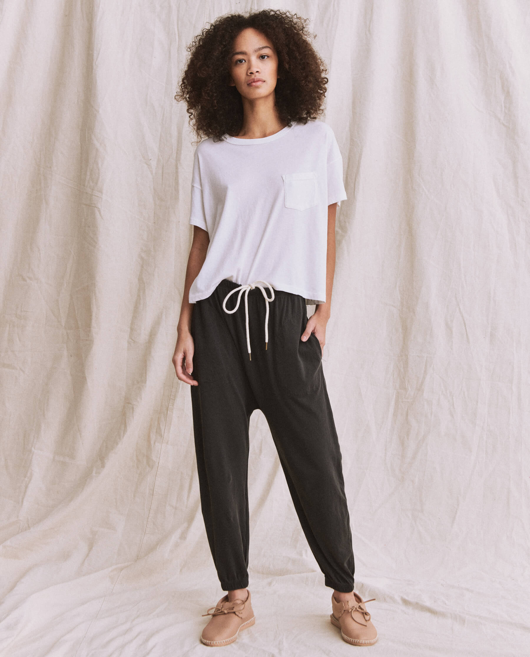 The Jersey Jogger Pant. -- Washed Black