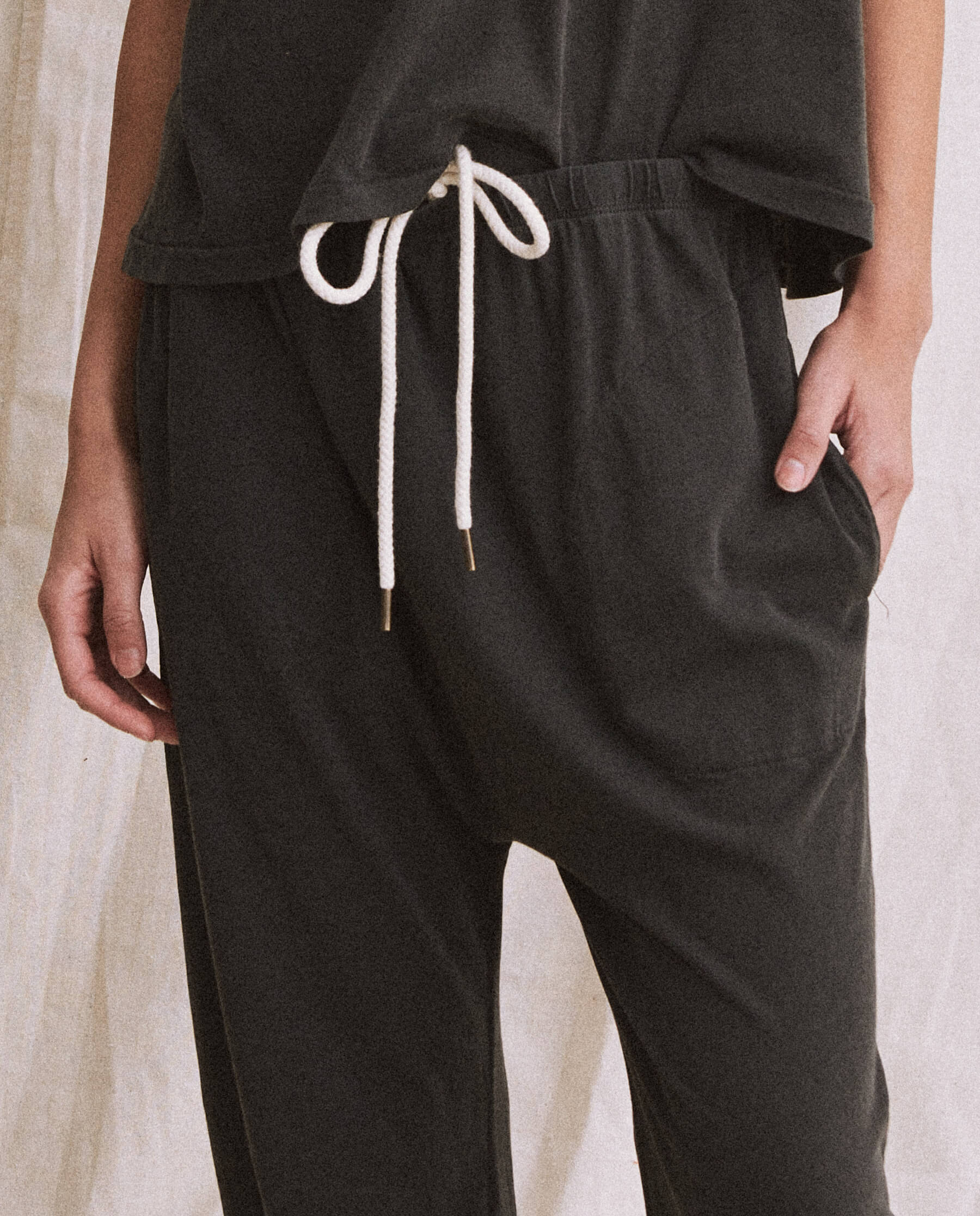 The Jersey Jogger Pant. -- Washed Black