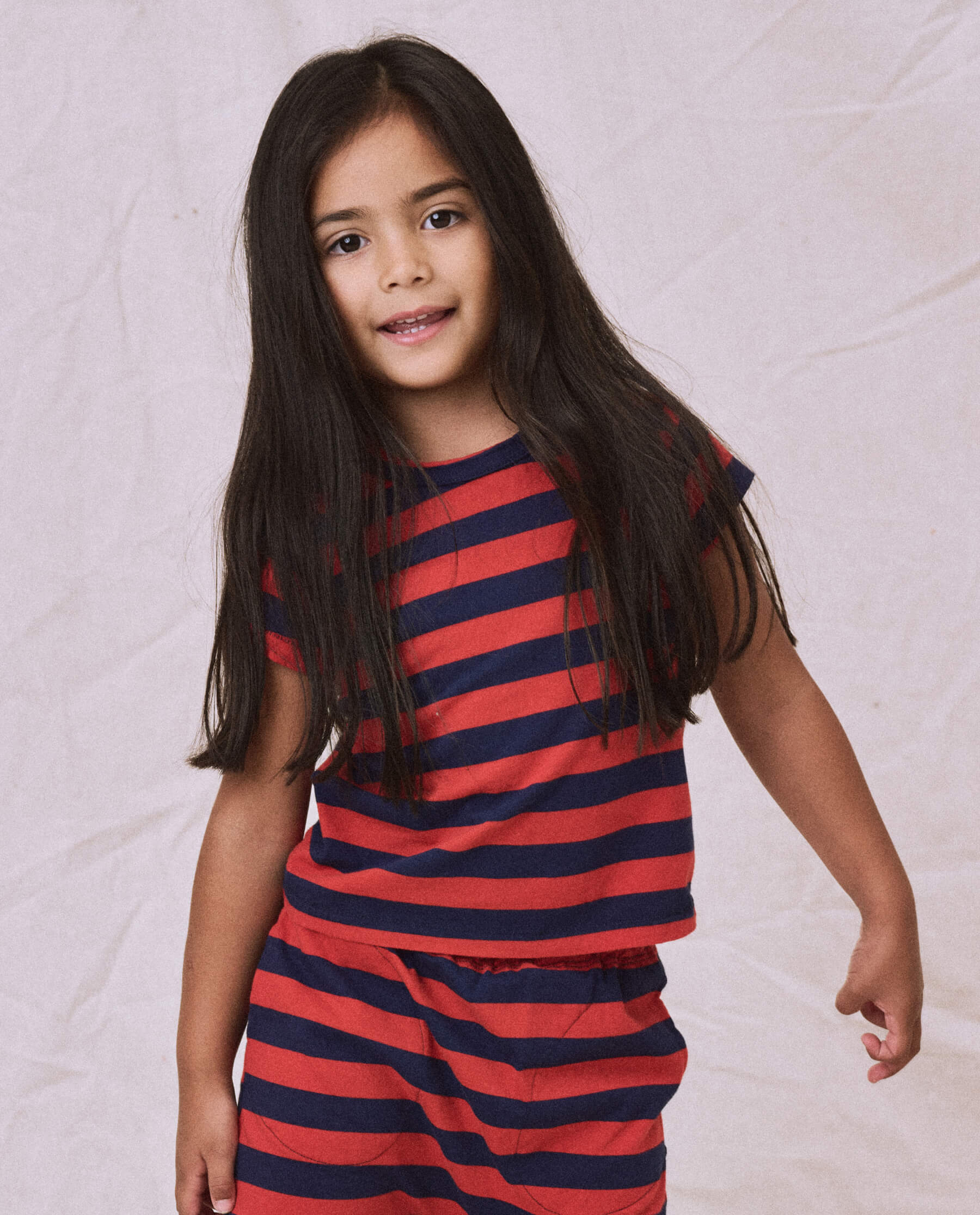 The Little Boxy Crew. Novelty -- Red and Navy Scholar Stripe