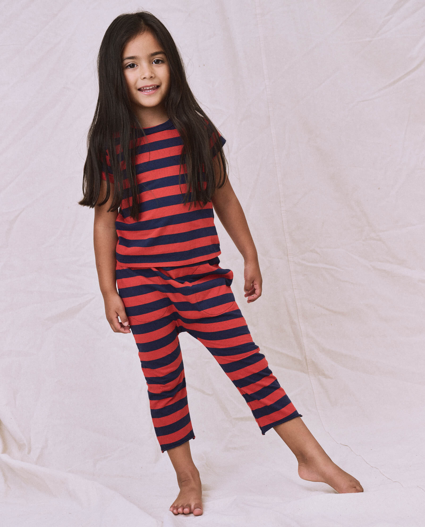 The Little Boxy Crew. Novelty -- Red and Navy Scholar Stripe