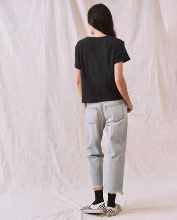 The Little Recycled Rib Tee. -- Night TEES THE GREAT. FALL 22 D2 RECYCLED RIB