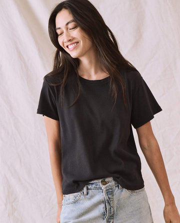 The Little Recycled Rib Tee. -- Night TEES THE GREAT. FALL 22 D2 RECYCLED RIB