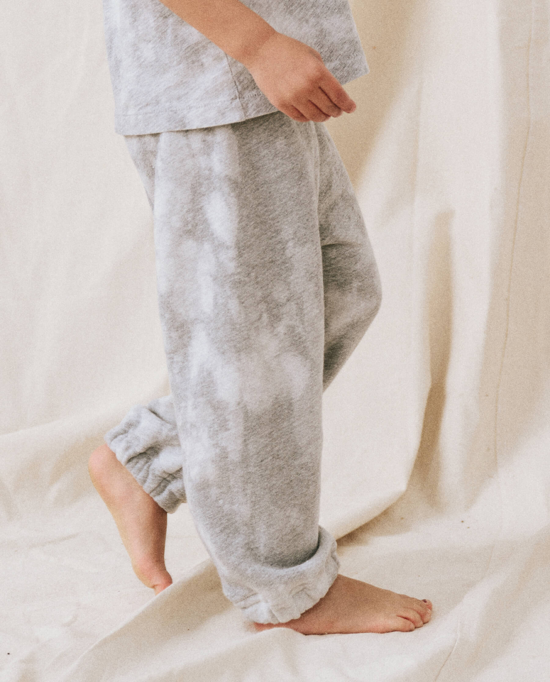 The Little Stadium Sweatpant. Novelty -- Bleached Out Heather Grey