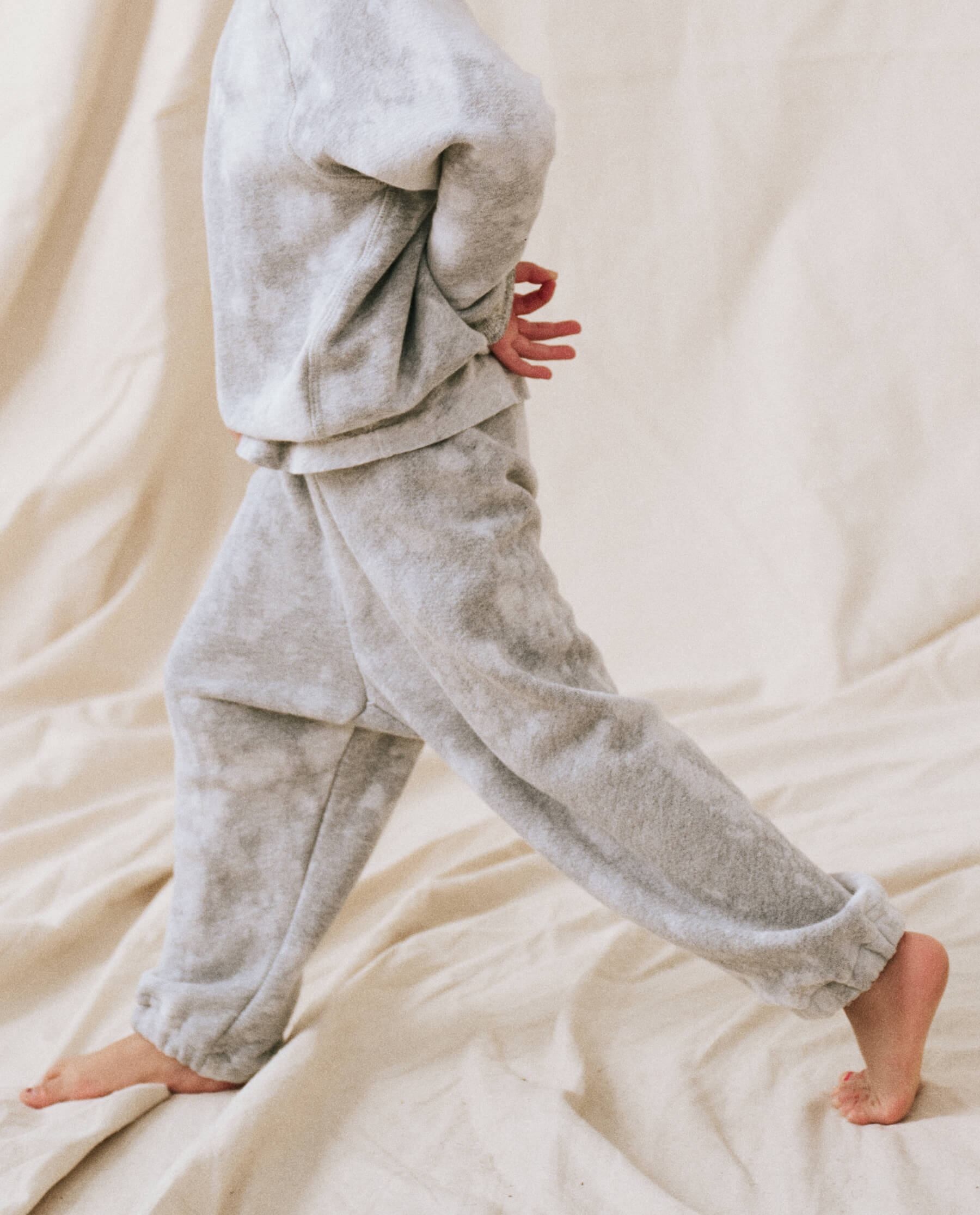 The Little Stadium Sweatpant. Novelty -- Bleached Out Heather Grey