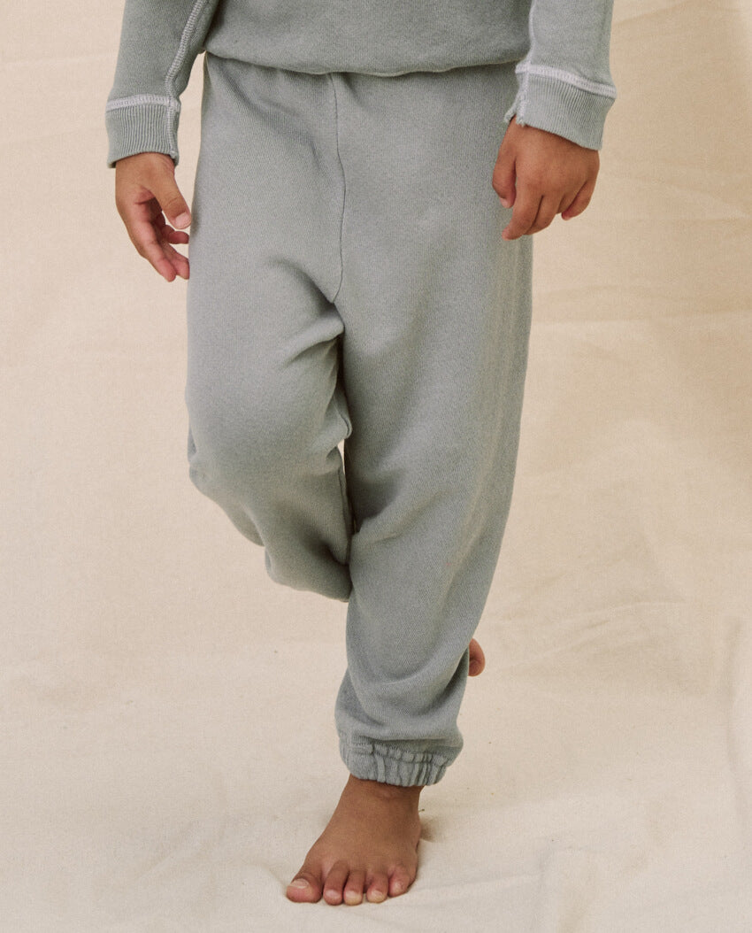 The Little Stadium Sweatpant. Solid -- Dusty Blue