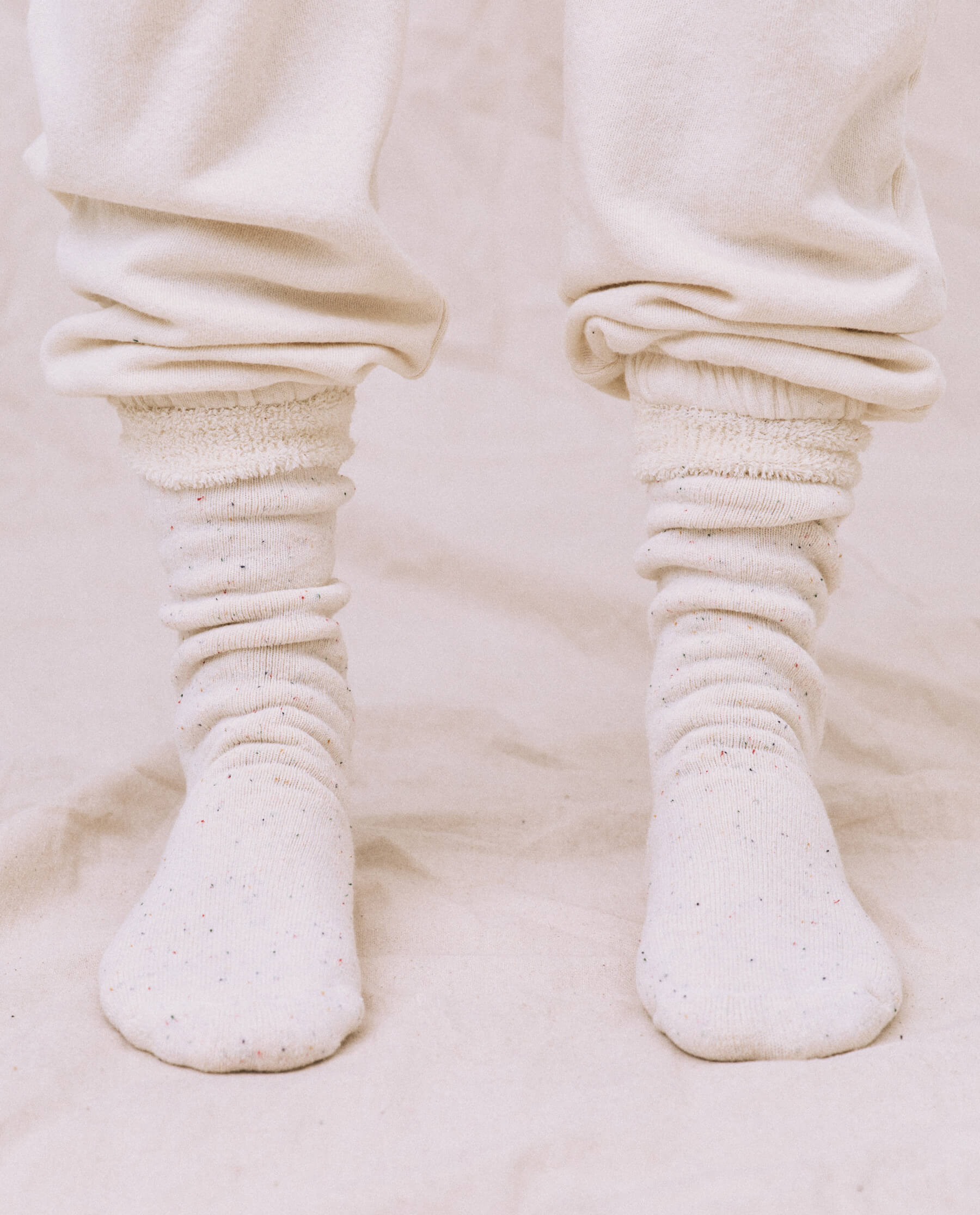 The Sweatshirt Sock. -- Cream Confetti