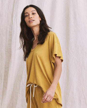 The U-Neck Tee. Solid -- Yuzu TEES THE GREAT. PF22 KNITS