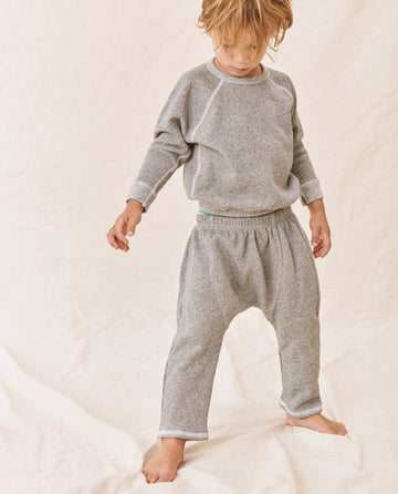 The Little Gym Pant. -- Varsity Grey SWEATPANTS THE GREAT. FALL21 D2 LITTLE SALE