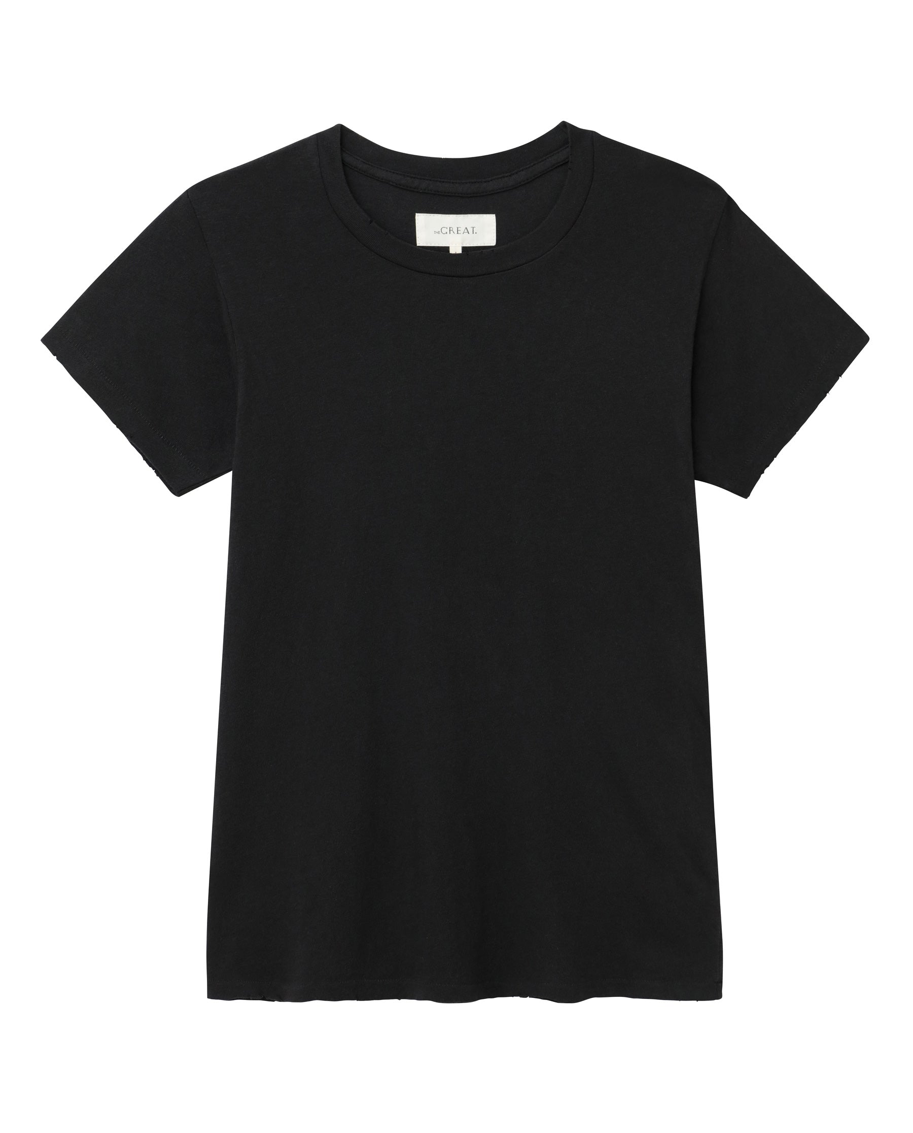 The Slim Tee. Solid -- Almost Black TEES THE GREAT. CORE KNITS