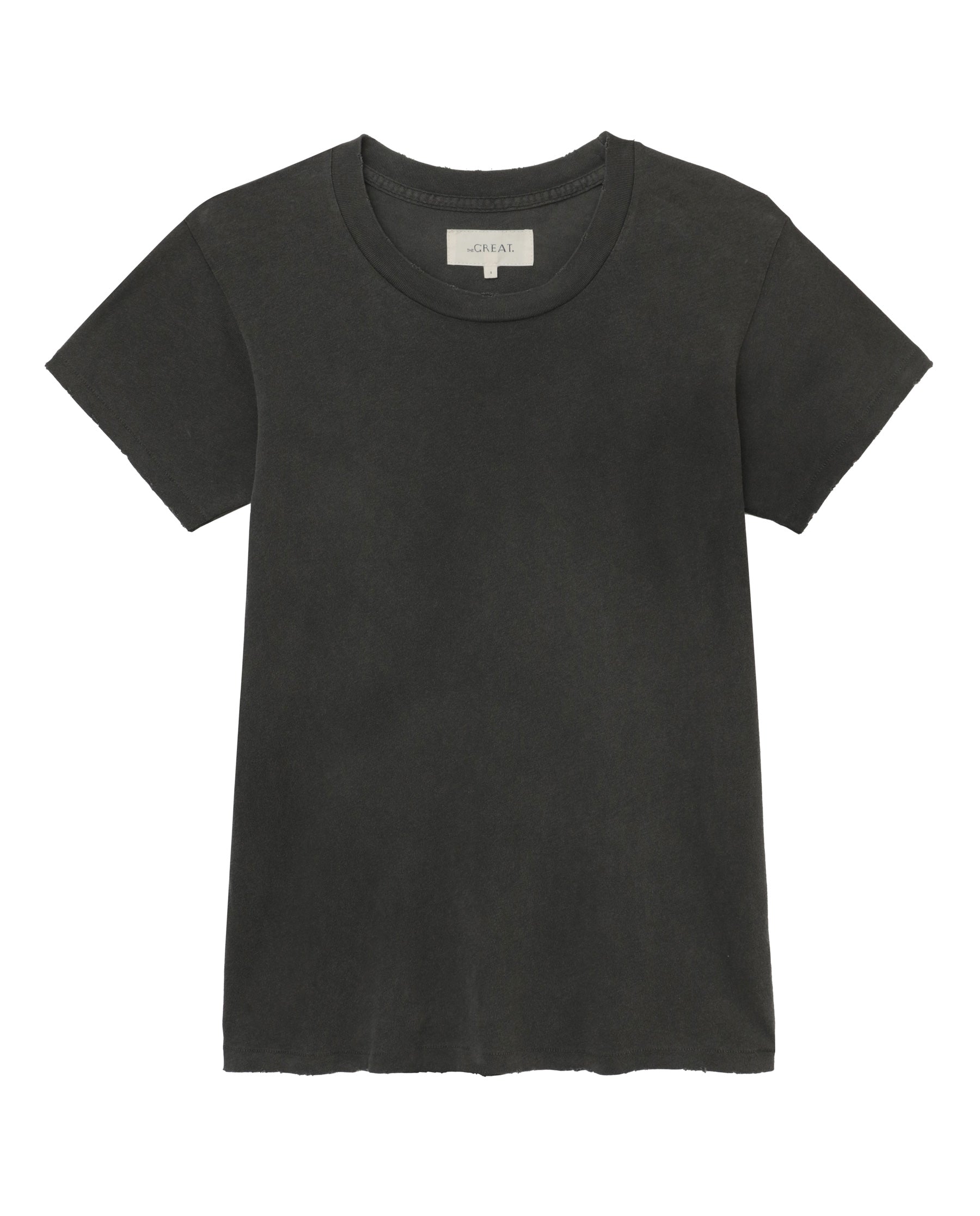 The Slim Tee. - Washed Black - THE GREAT. – The Great.